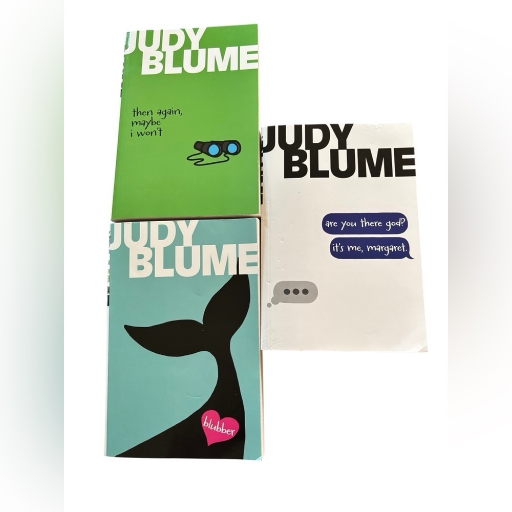 Judy Blume Set Of 3 Paperback Teen Coming Of Age Books Blubber Are U There God